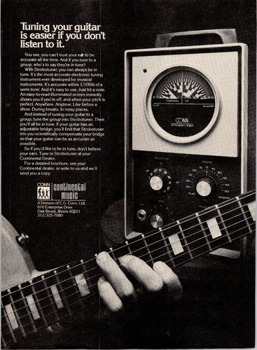 Conn strobotuner guitar tuner - conn,